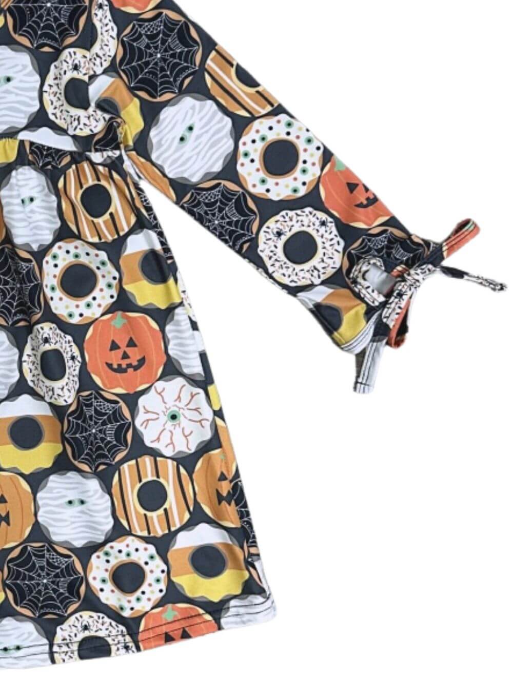 Donut Be Scared Girls Halloween Twirl Dress - Sydney So Sweet