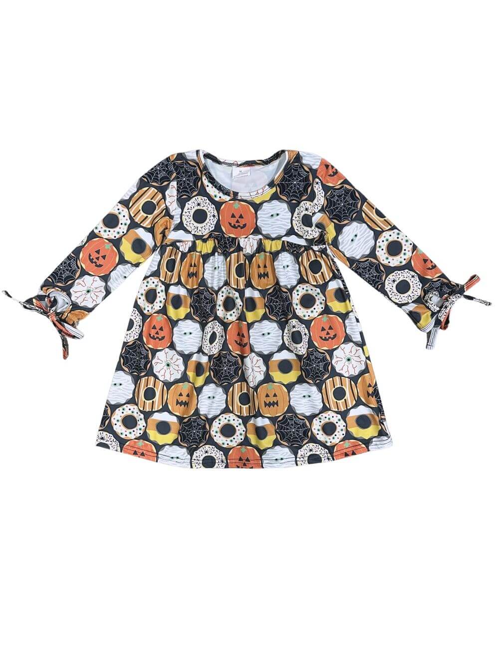 Donut Be Scared Girls Halloween Twirl Dress - Sydney So Sweet