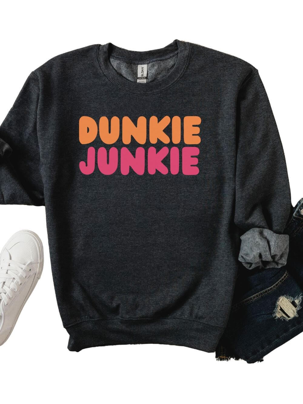 Dunkie Junkie Unisex Heavy Blend™ Crewneck Sweatshirt for Coffee Lovers - Sydney So Sweet