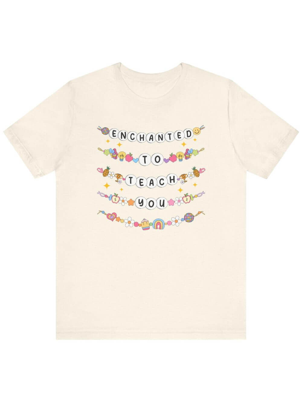 Enchanted to Teach You Tee Bella + Canvas Teacher Shirt T-Shirt for Back to School - Sydney So Sweet