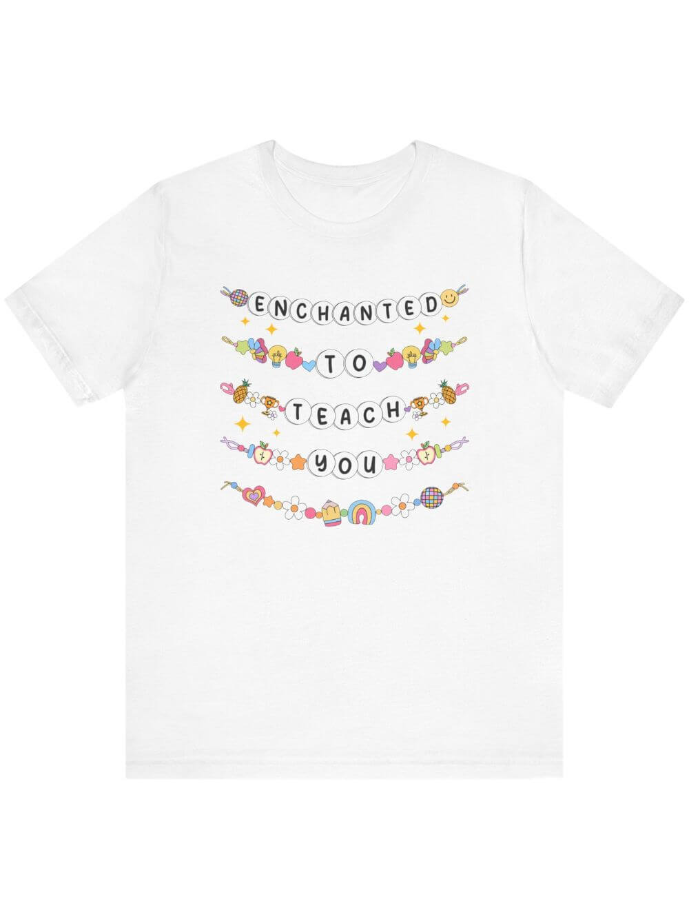 Enchanted to Teach You Tee Bella + Canvas Teacher Shirt T-Shirt for Back to School - Sydney So Sweet