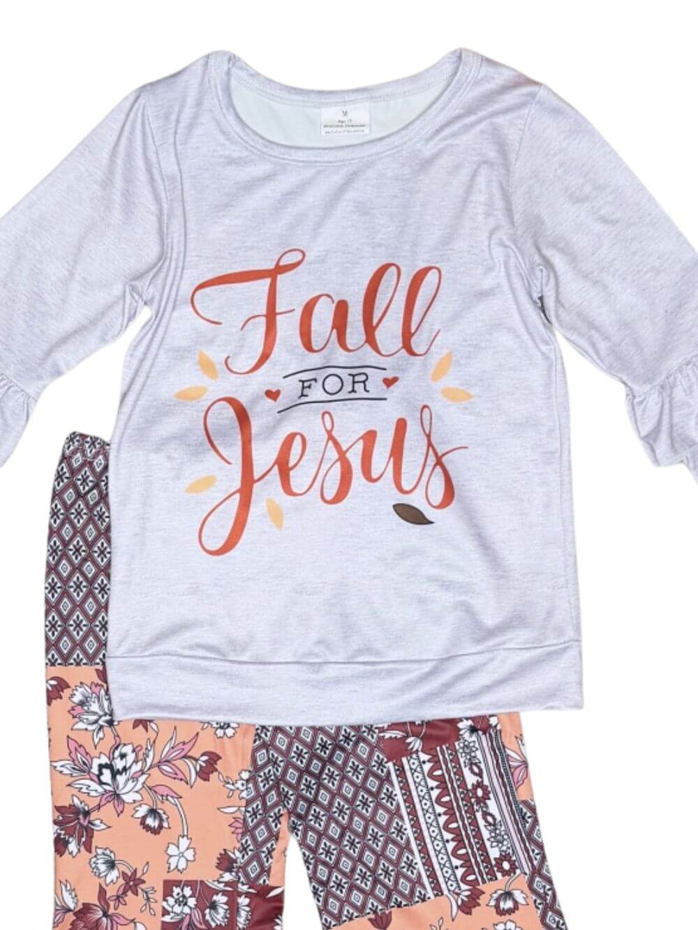Fall for Jesus Girls Patchwork Bell Bottoms Outfit