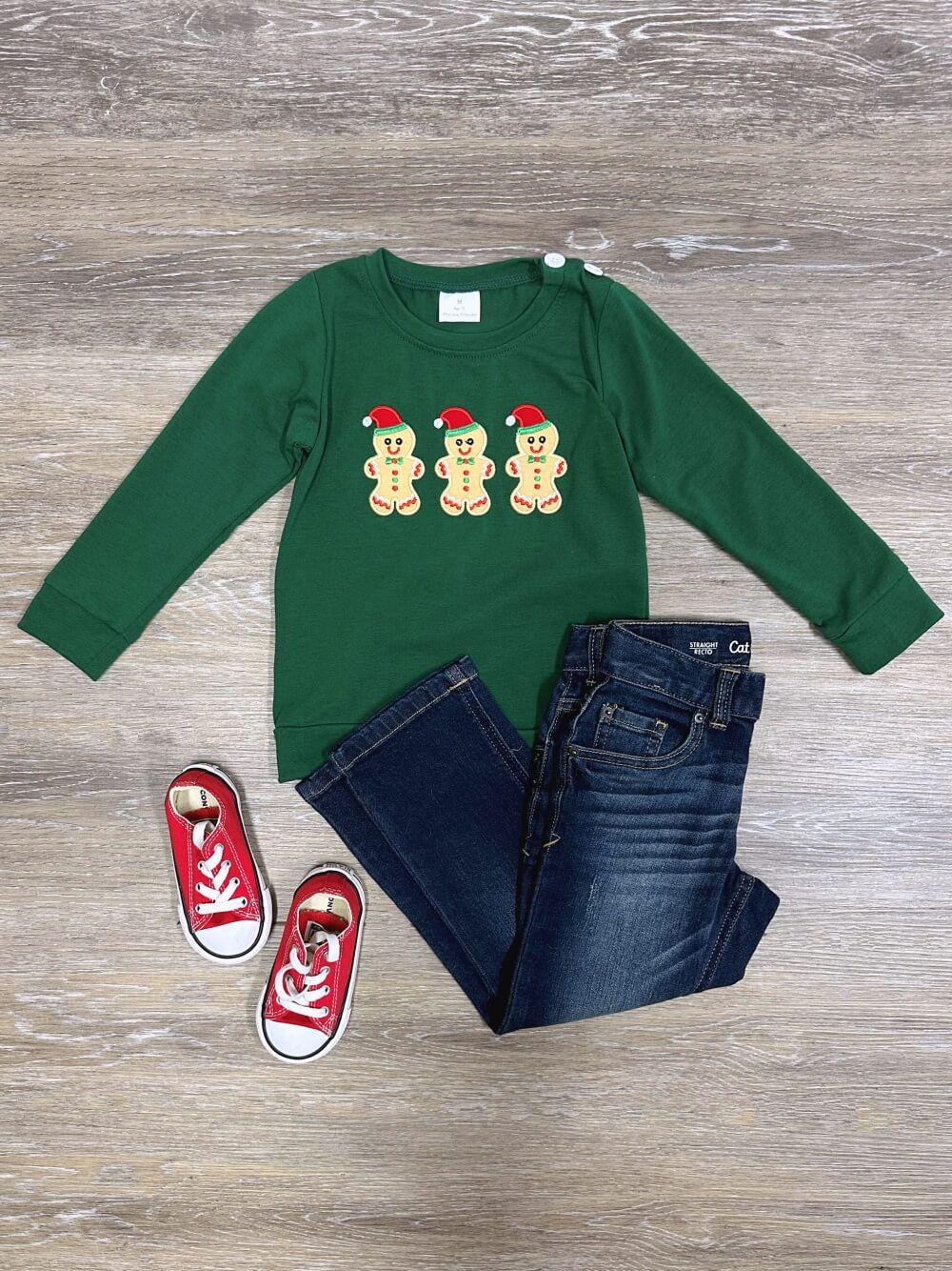 Festive Gingerbread Friends Christmas Top - Sydney So Sweet