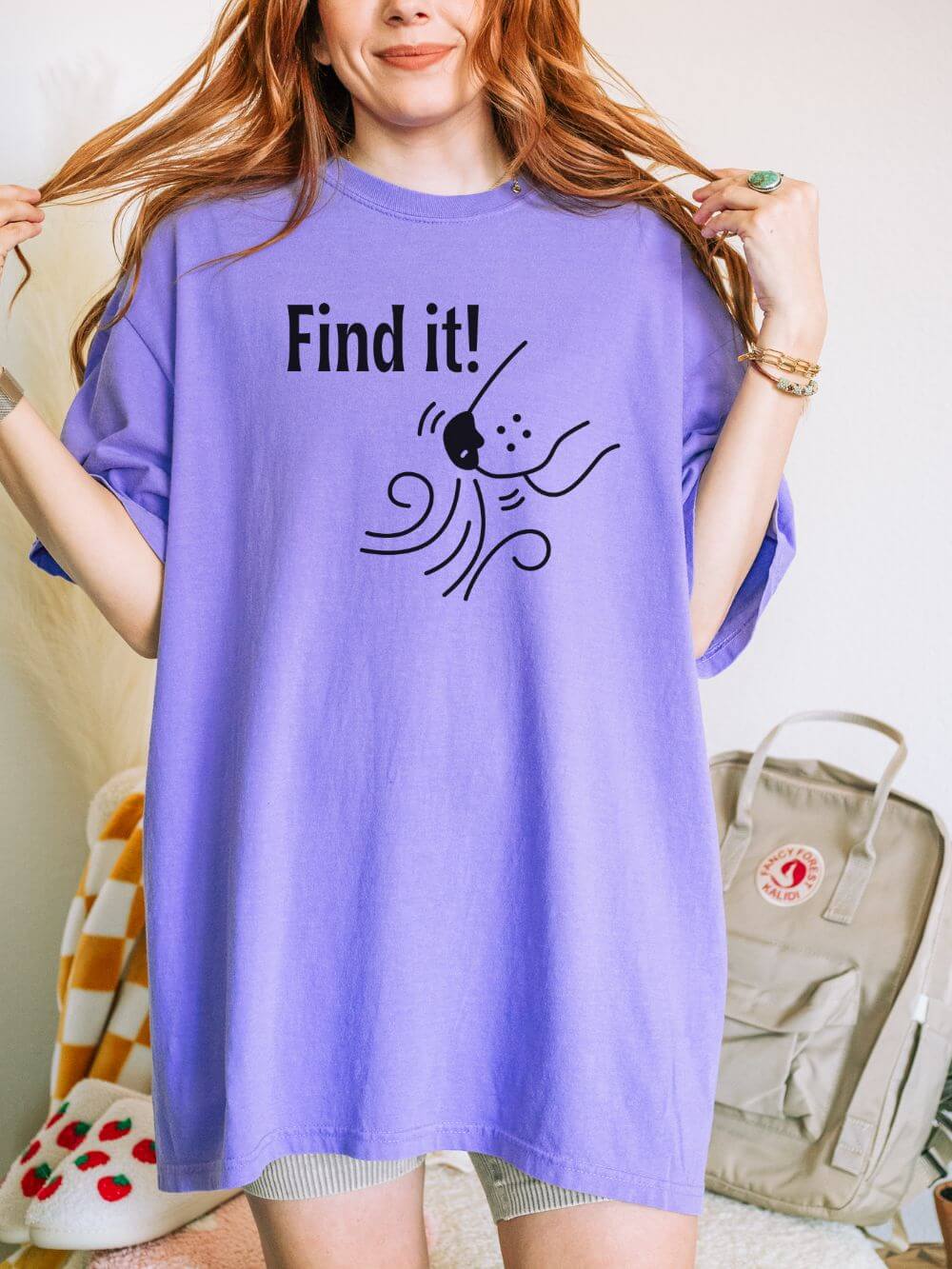 Find It! Dog Scent Sport Nose Work Comfort Colors Unisex Dog Mom T-Shirt - Sydney So Sweet