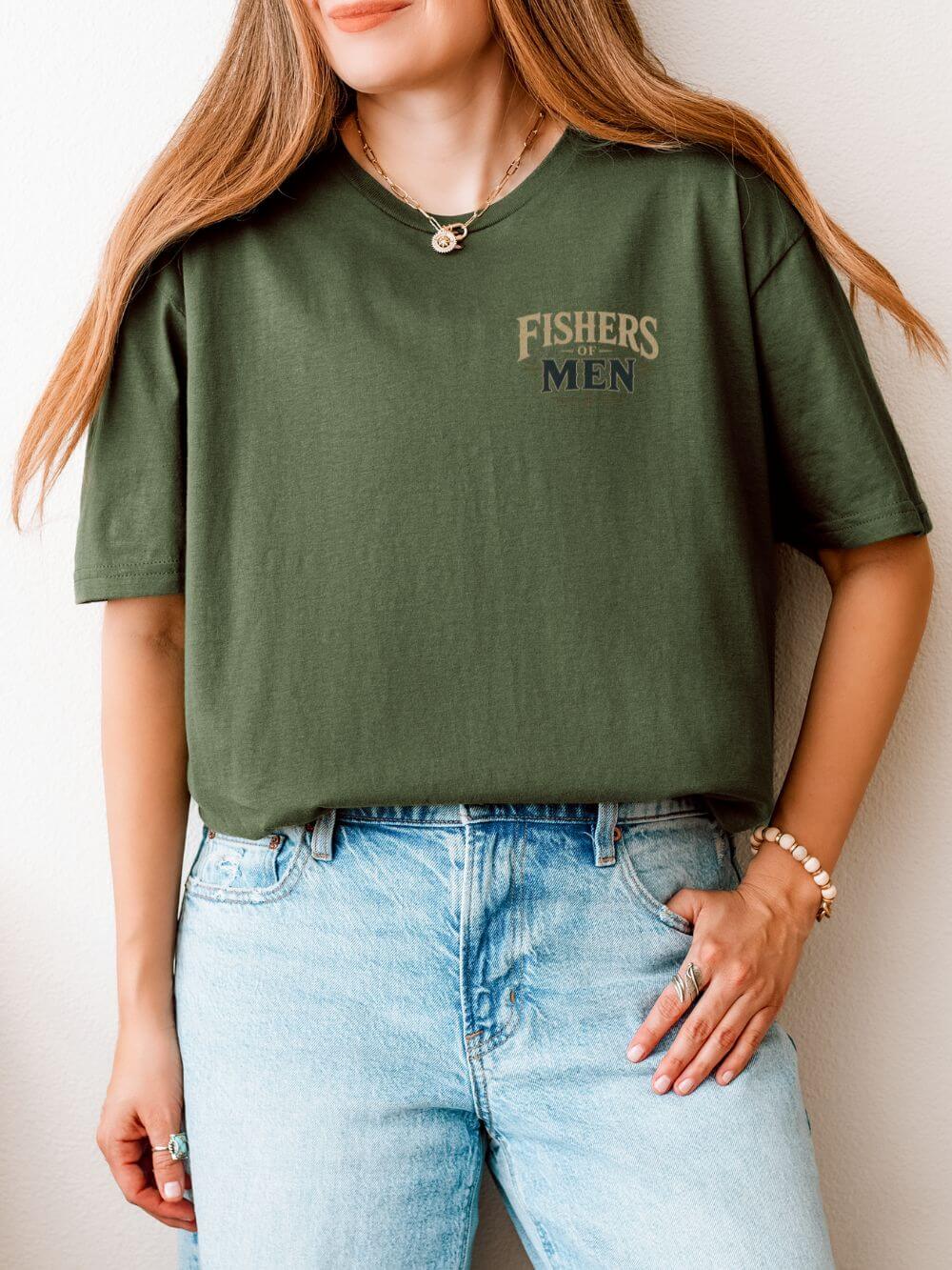 I Will Make You Fishers of Men T-Shirt Christian Men's Outdoor Tee