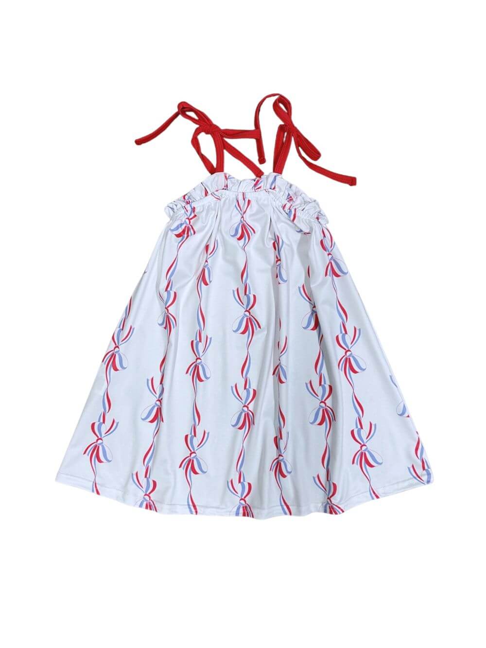 Freedom & Bows Girls Patriotic Tie Tank Dress - Sydney So Sweet
