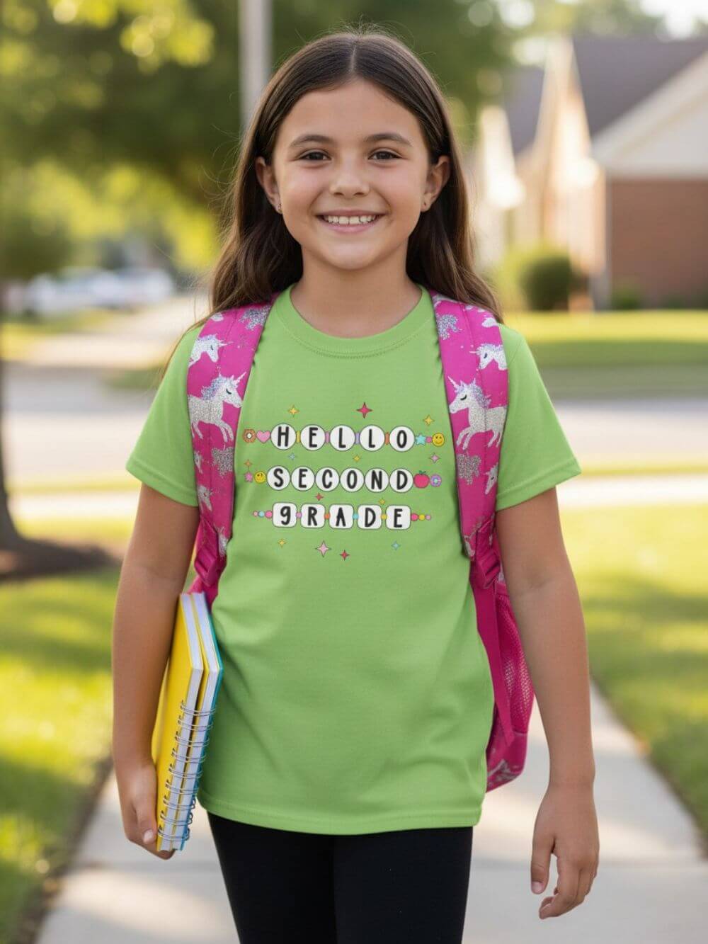 Friendship Bracelets Hello Second Grade Kids Tee Cute 2nd Grade Back to School T-Shirt