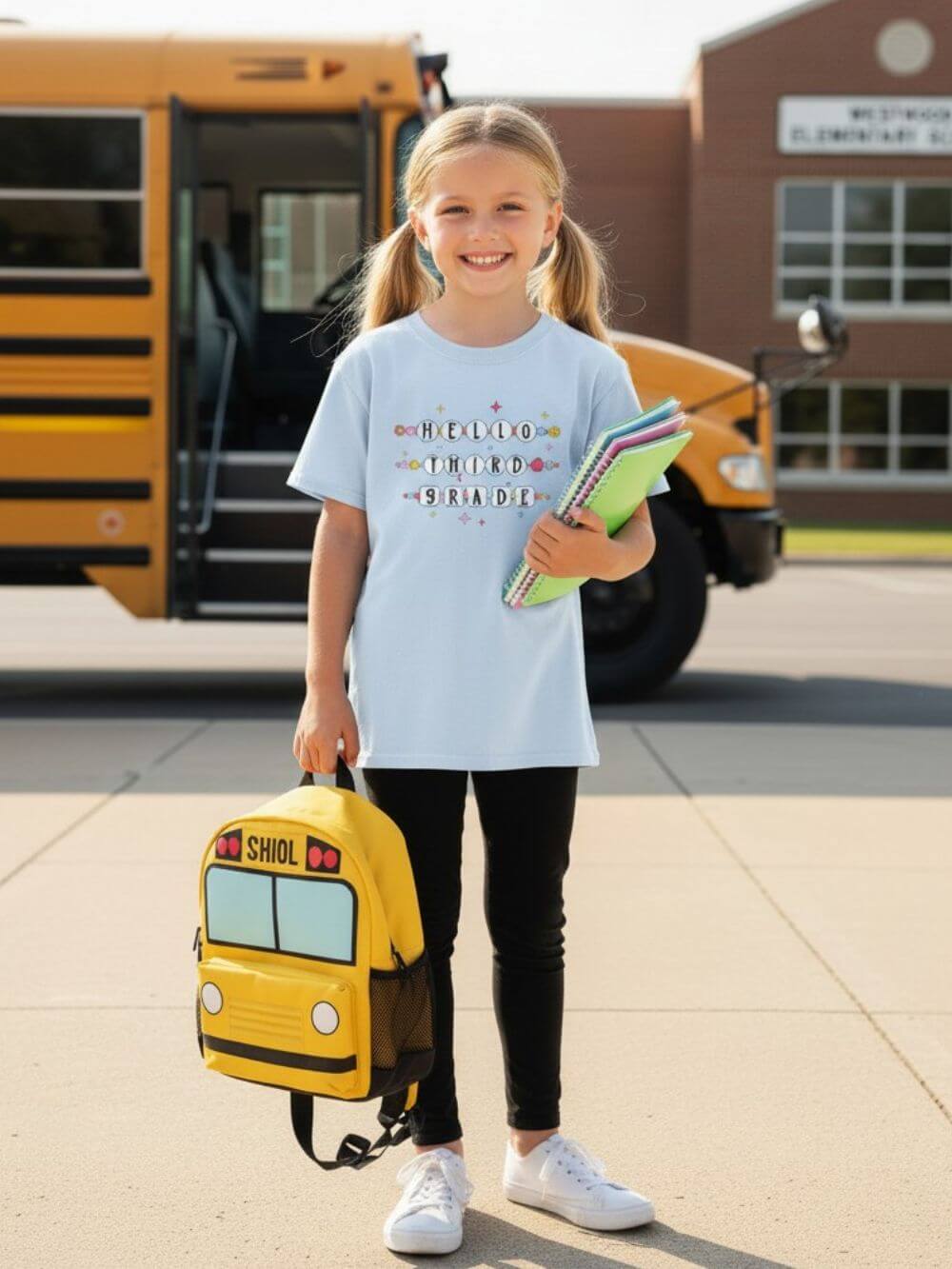 Friendship Bracelets Hello Third Grade Kids Tee Cute 3rd Grade Back to School T-Shirt