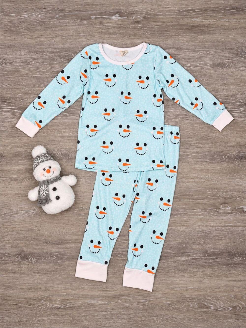 Frosty Snowman Smiles Kids Christmas Lounge Set