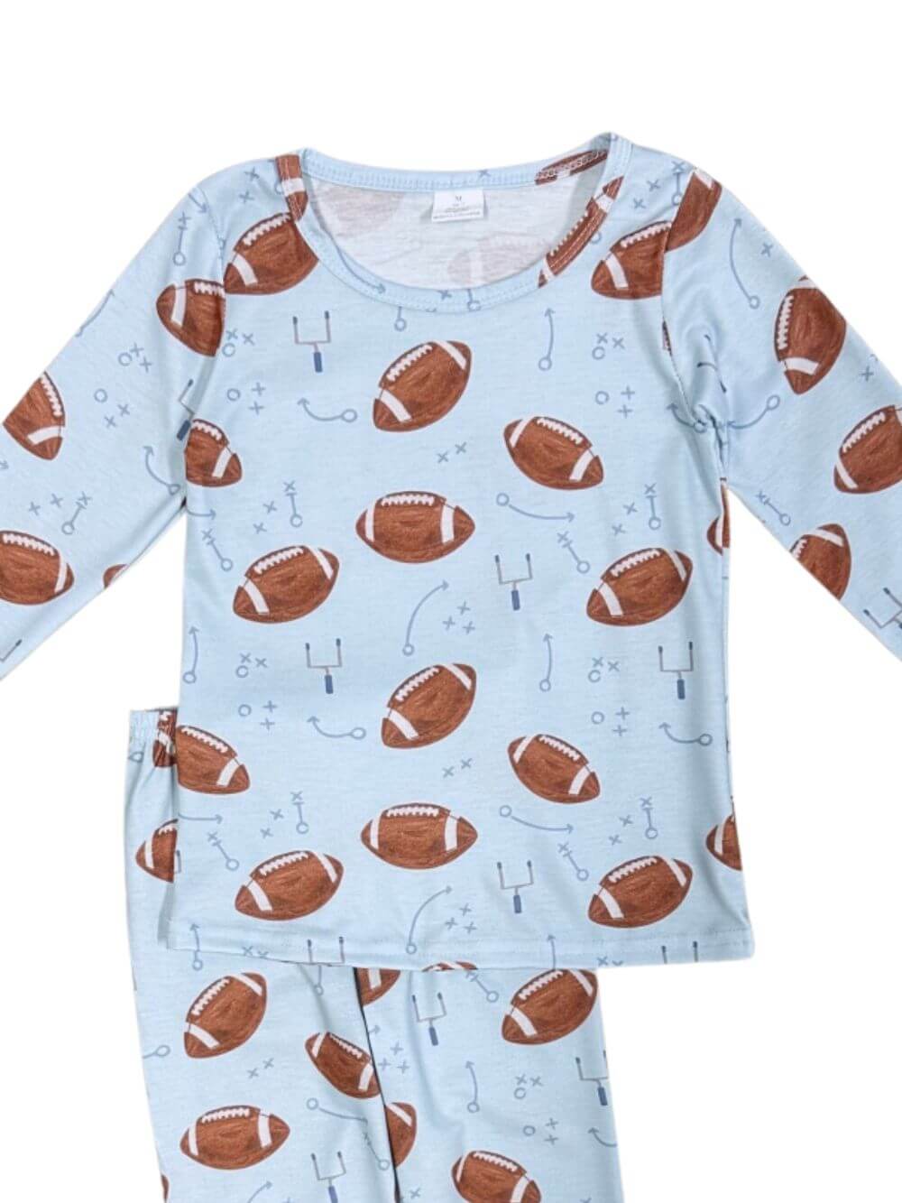 Game Day Football Light Blue Boys Lounge Set - Sydney So Sweet