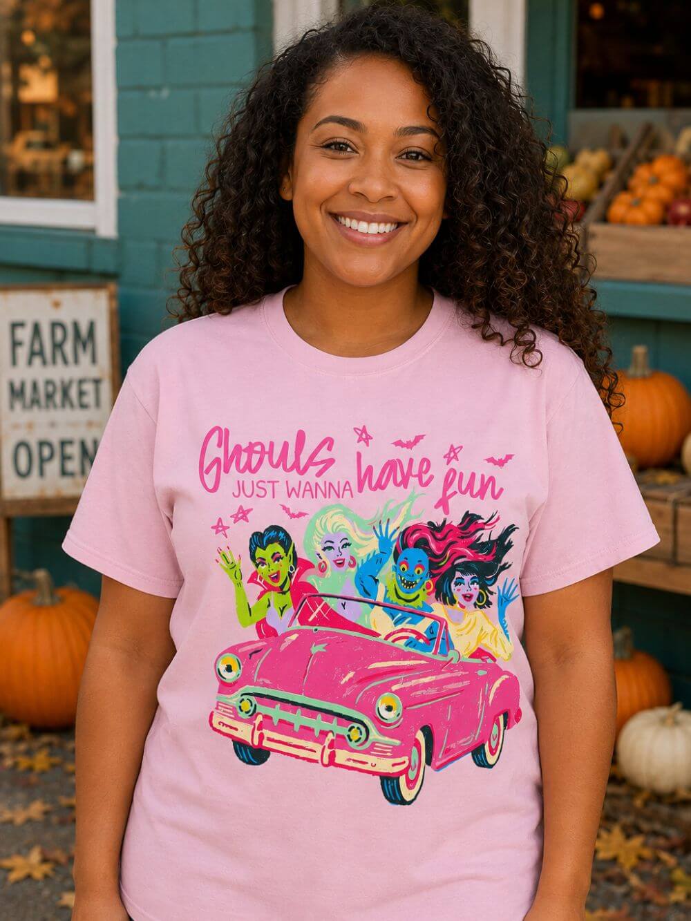 Ghouls Just Wanna Have Fun Halloween Monsters T-Shirt Fun Graphic Tee