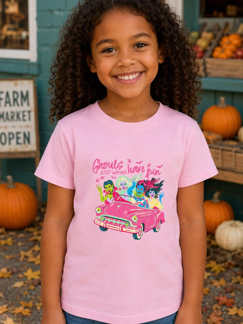 Ghouls Just Wanna Have Fun Halloween Monsters T-Shirt Fun Kids Graphic Tee