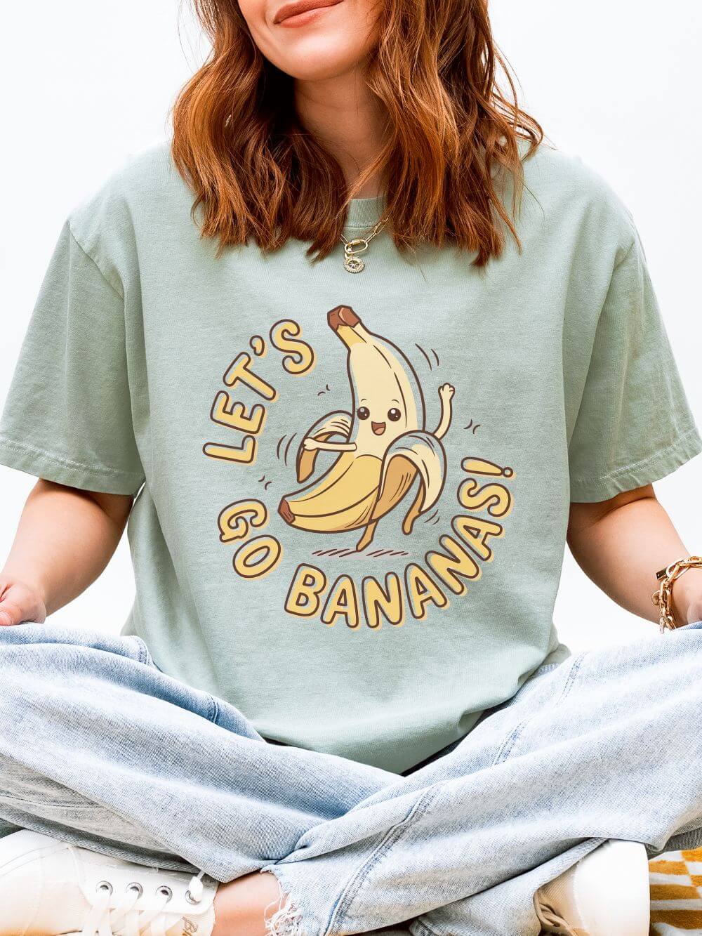 Let's Go Bananas Graphic T-Shirt Unisex Short Sleeve Tee - Sydney So Sweet
