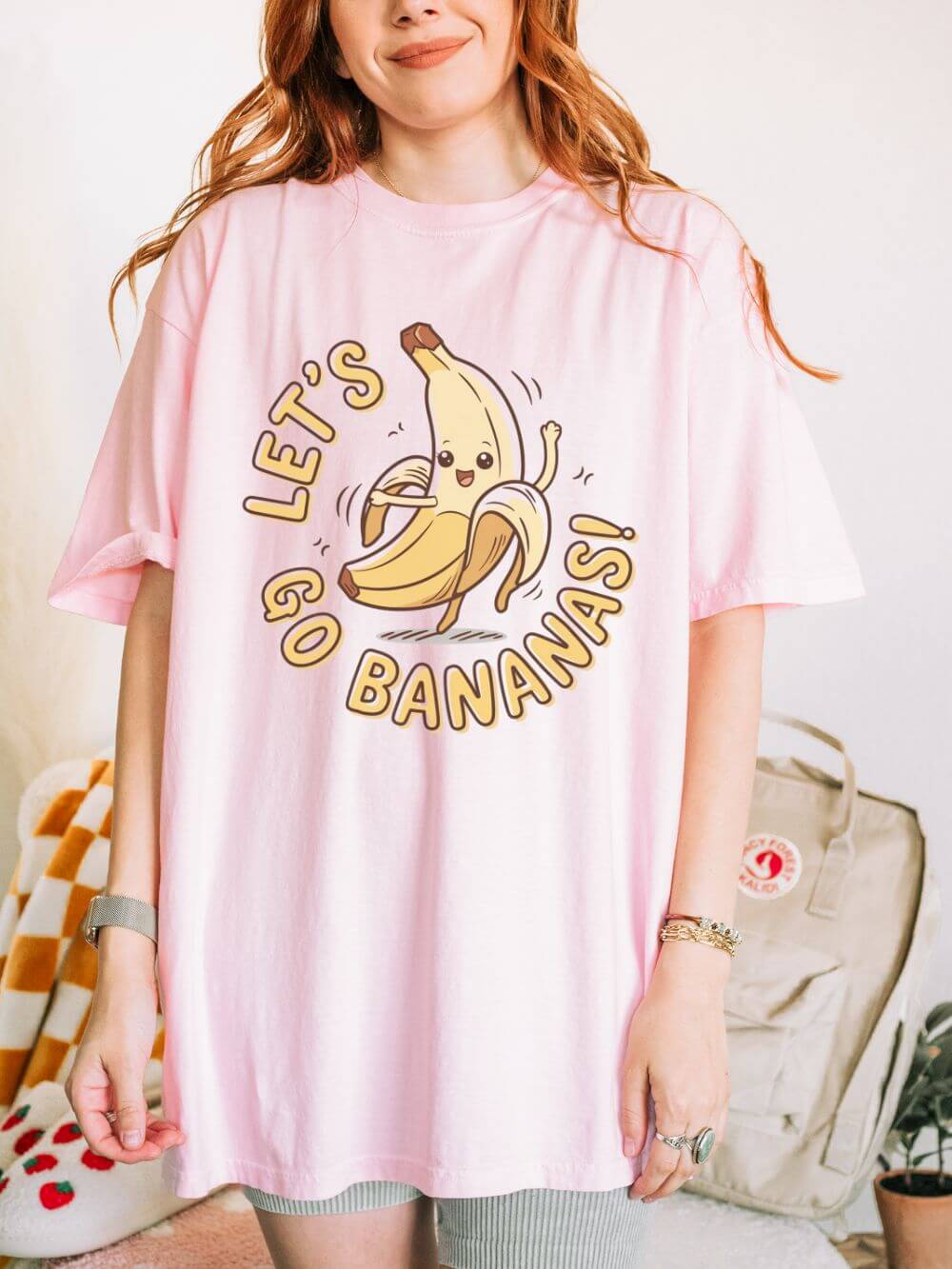 Let's Go Bananas Graphic T-Shirt Unisex Short Sleeve Tee - Sydney So Sweet