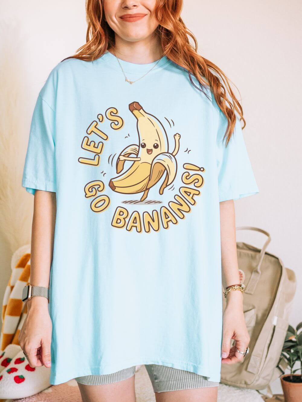 Let's Go Bananas Graphic T-Shirt Unisex Short Sleeve Tee - Sydney So Sweet