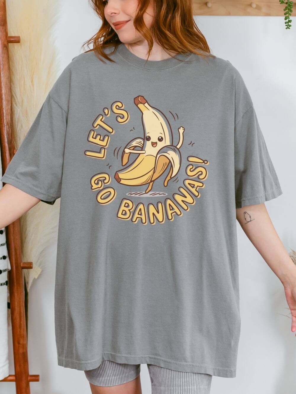 Let's Go Bananas Graphic T-Shirt Unisex Short Sleeve Tee - Sydney So Sweet