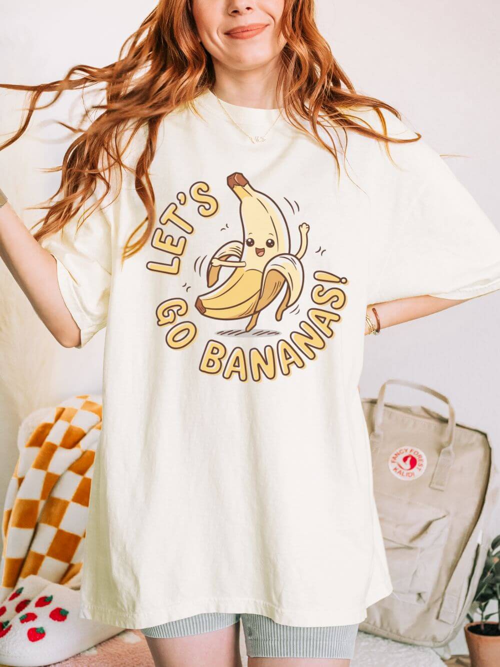 Let's Go Bananas Graphic T-Shirt Unisex Short Sleeve Tee - Sydney So Sweet