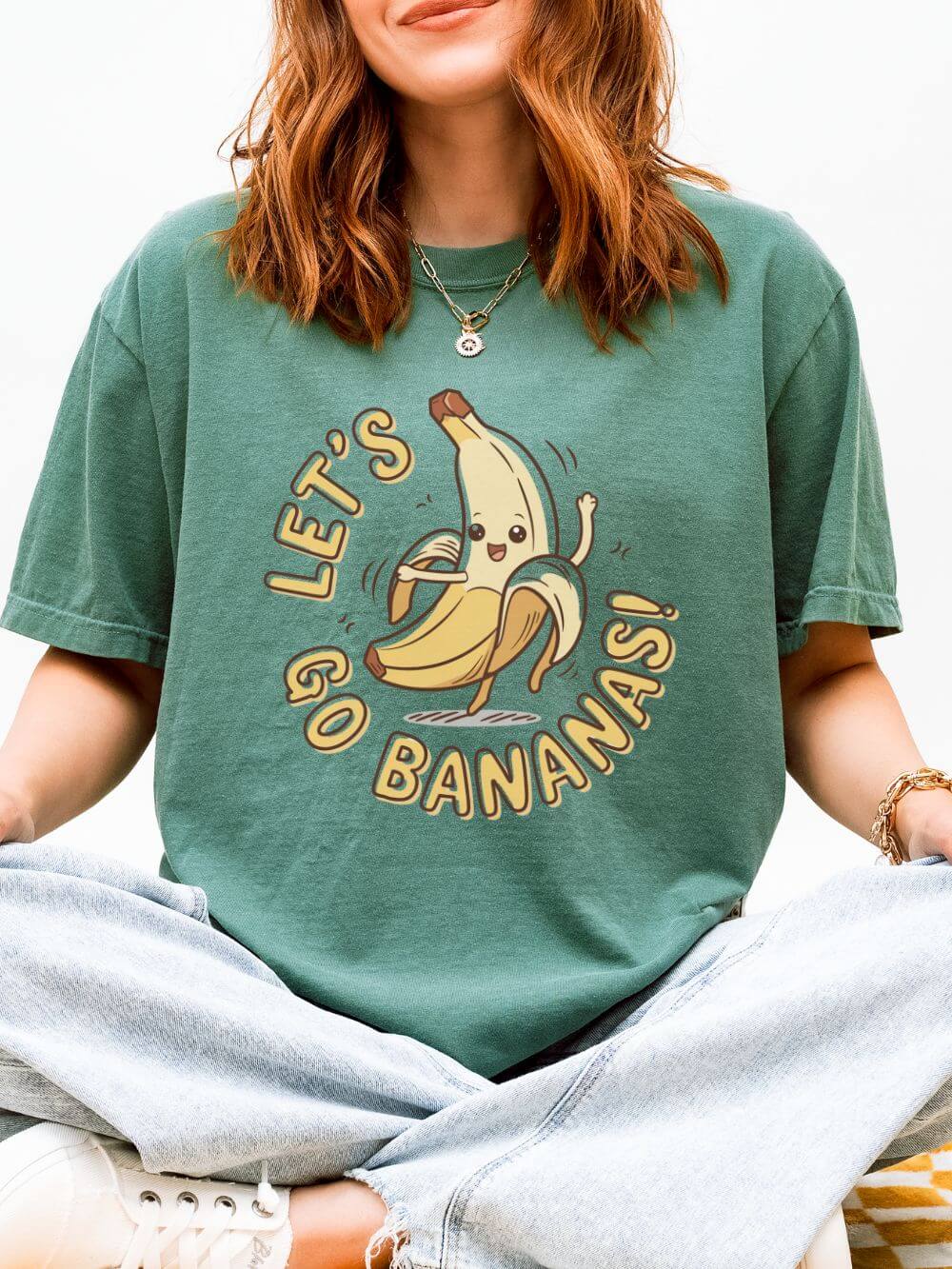 Let's Go Bananas Graphic T-Shirt Unisex Short Sleeve Tee - Sydney So Sweet