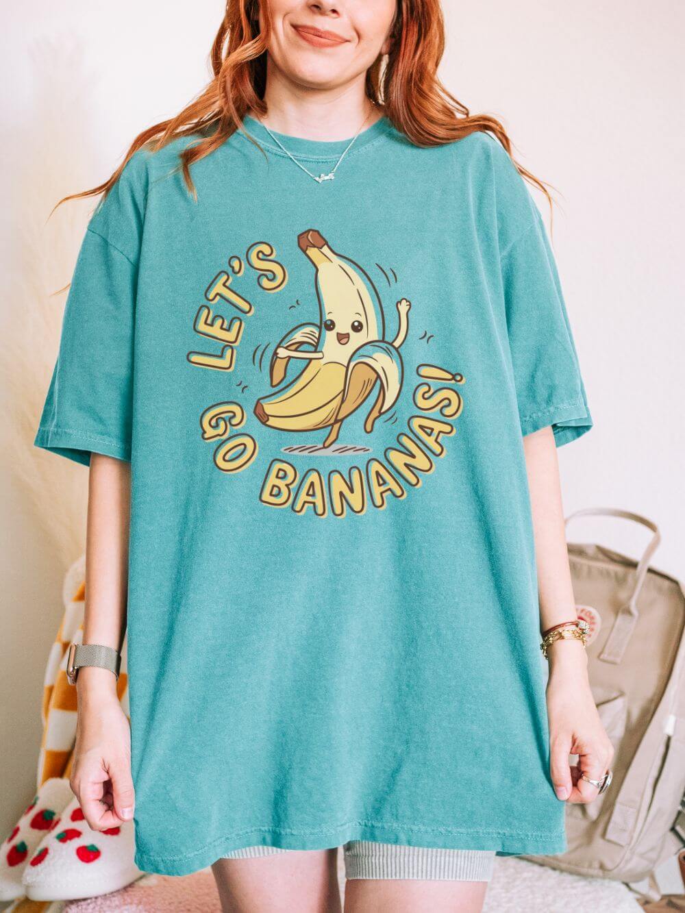 Let's Go Bananas Graphic T-Shirt Unisex Short Sleeve Tee - Sydney So Sweet