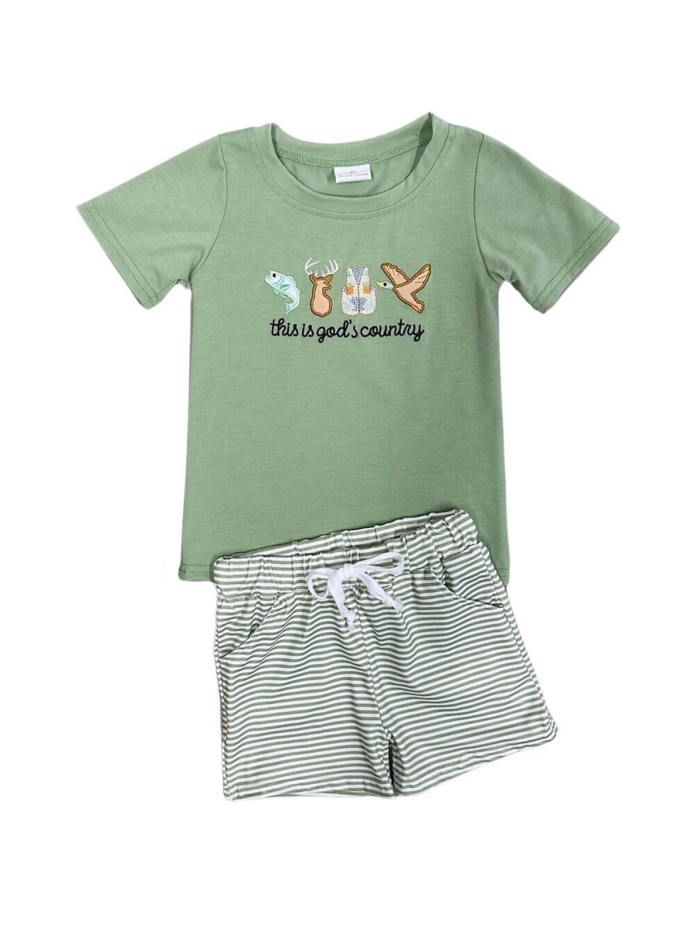 God’s Country Boys Outdoor Adventure Shorts Outfit - Sydney So Sweet
