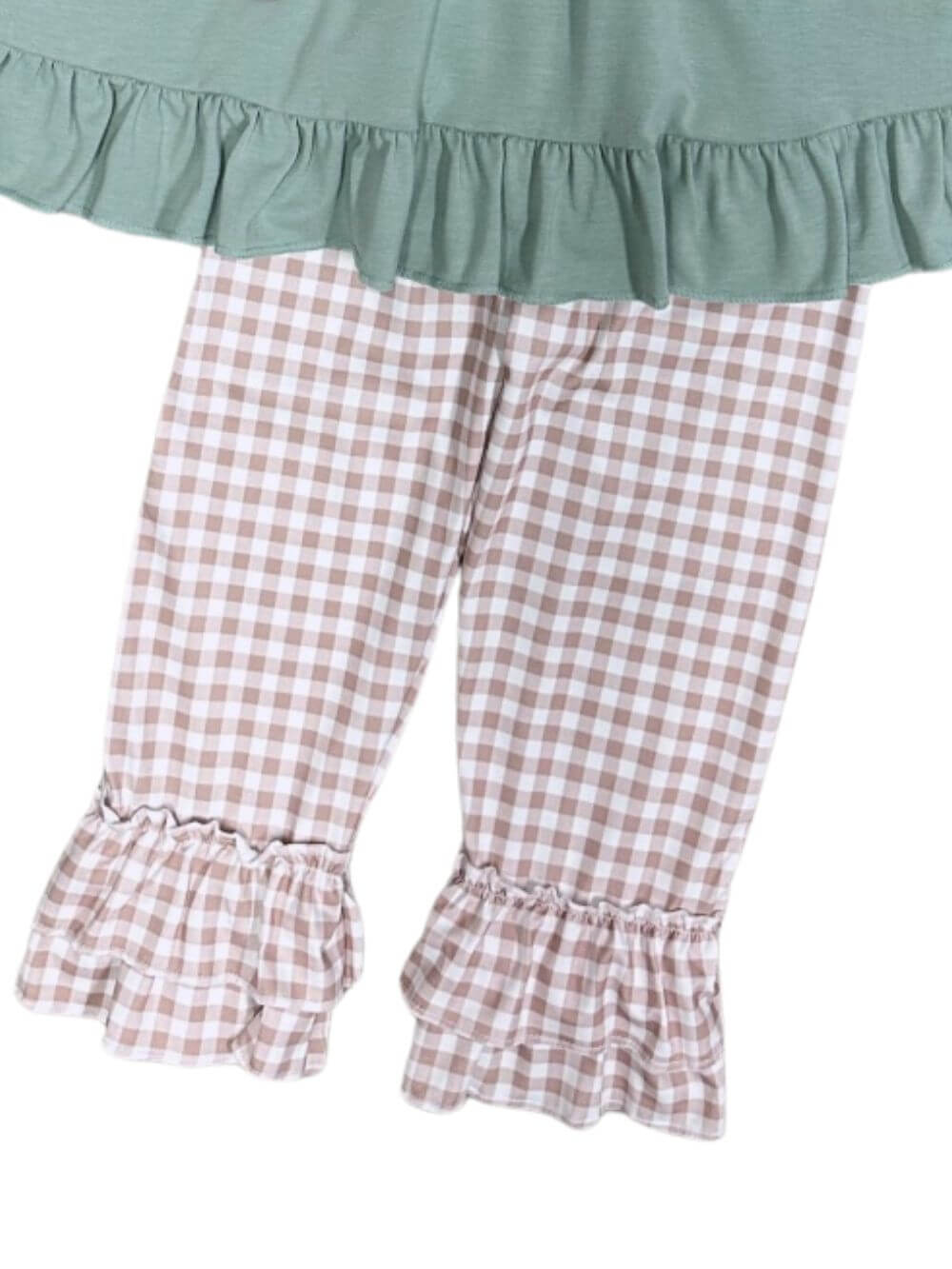 God is Great Girls Puff Sleeve Thanksgiving Outfit - Sydney So Sweet