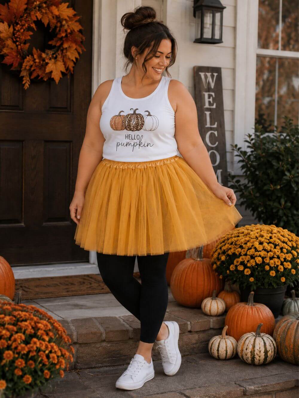 Goldenrod Plus Size Adult Tutu Skirt - Women's Plus Size 3- Layer Basic Ballet Costume Dance Tutus