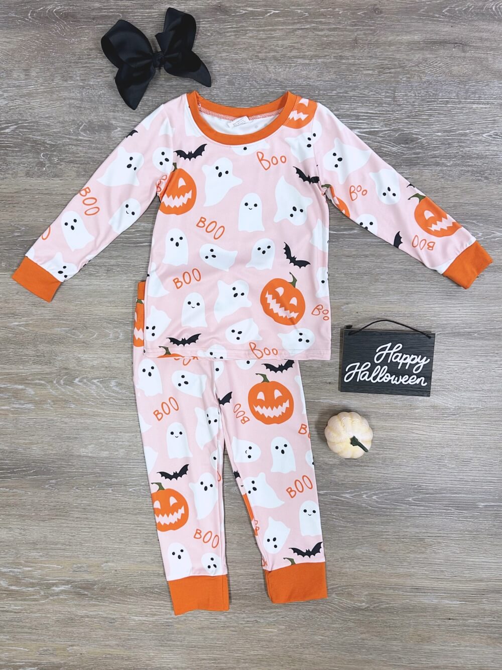 Halloween Night Girls or Boys Long Sleeve Pajamas - Sydney So Sweet