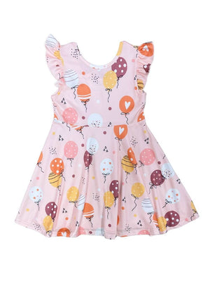 Happy Birthday To Me Party Balloons Pink Girls Dress - Sydney So Sweet