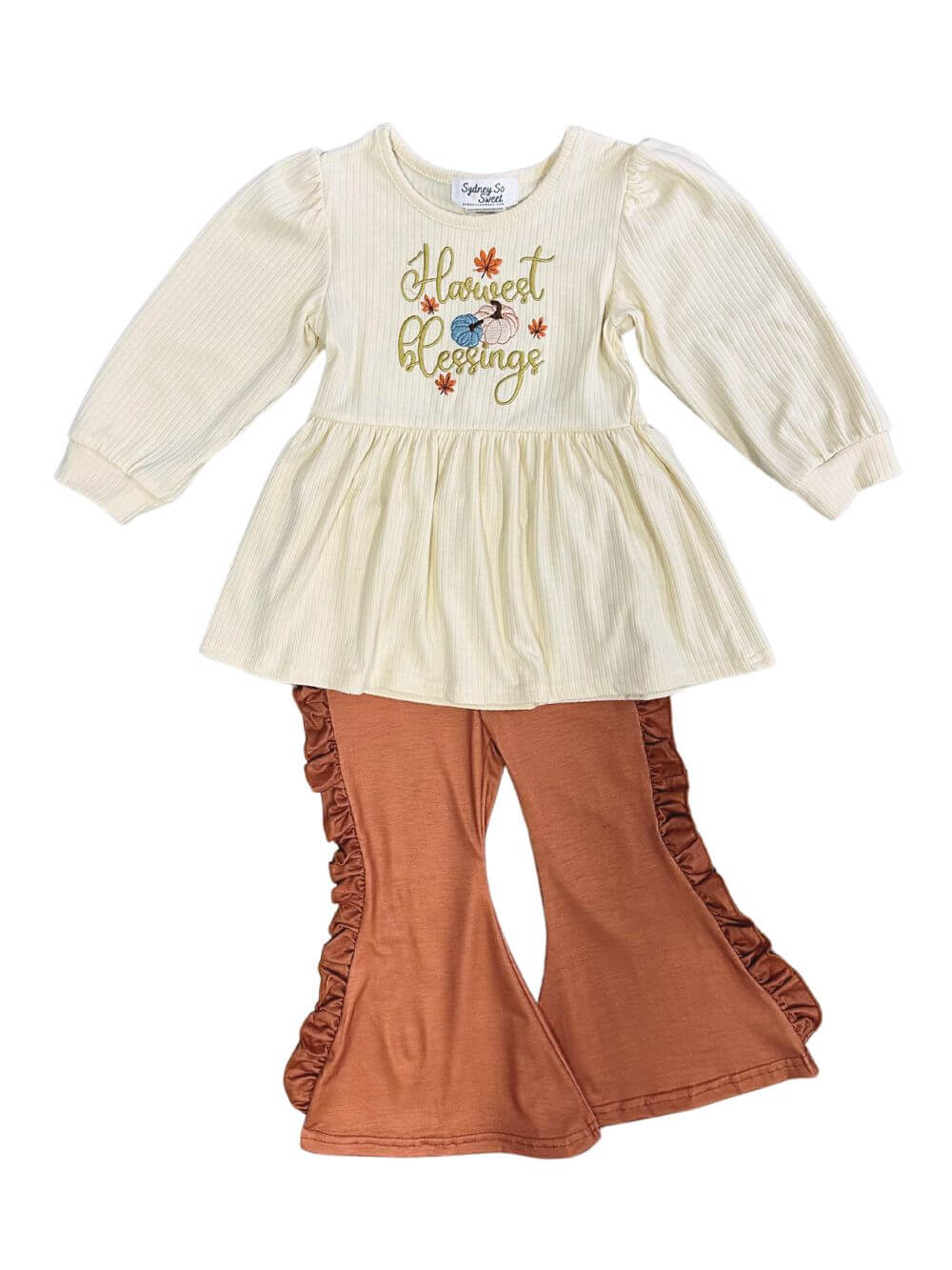 Harvest Blessings Girls Tunic Top & Bell Bottoms Outfit - Sydney So Sweet