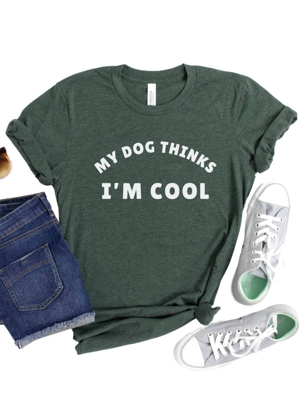 My Dog Thinks I'm Cool Women's Graphic T-Shirt - Sydney So Sweet