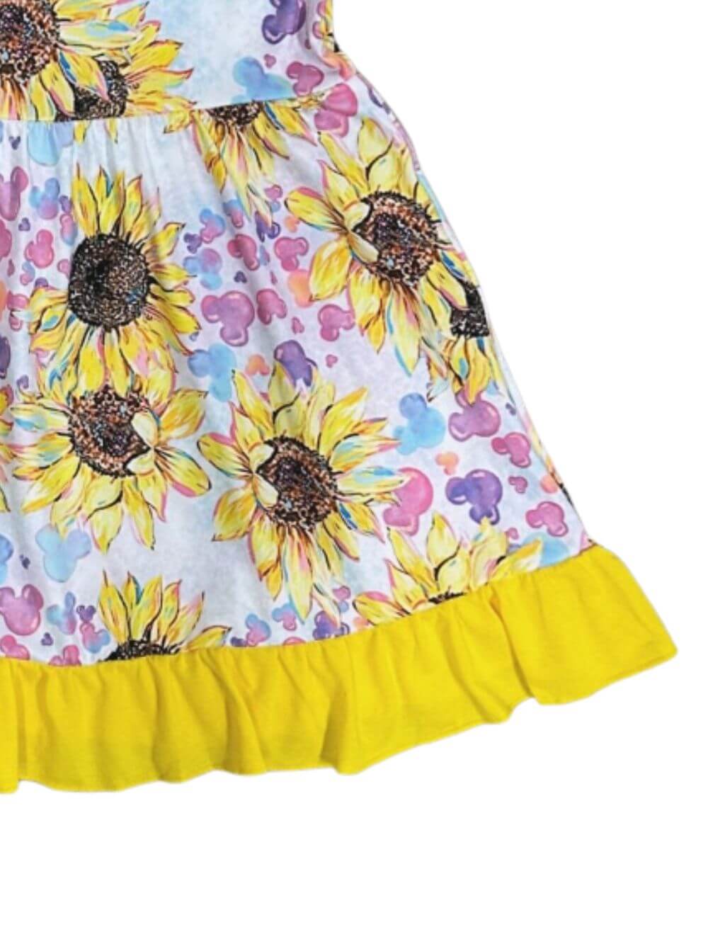 Hello Sunshine Girls Fall Ruffle Sunflower Dress - Sydney So Sweet