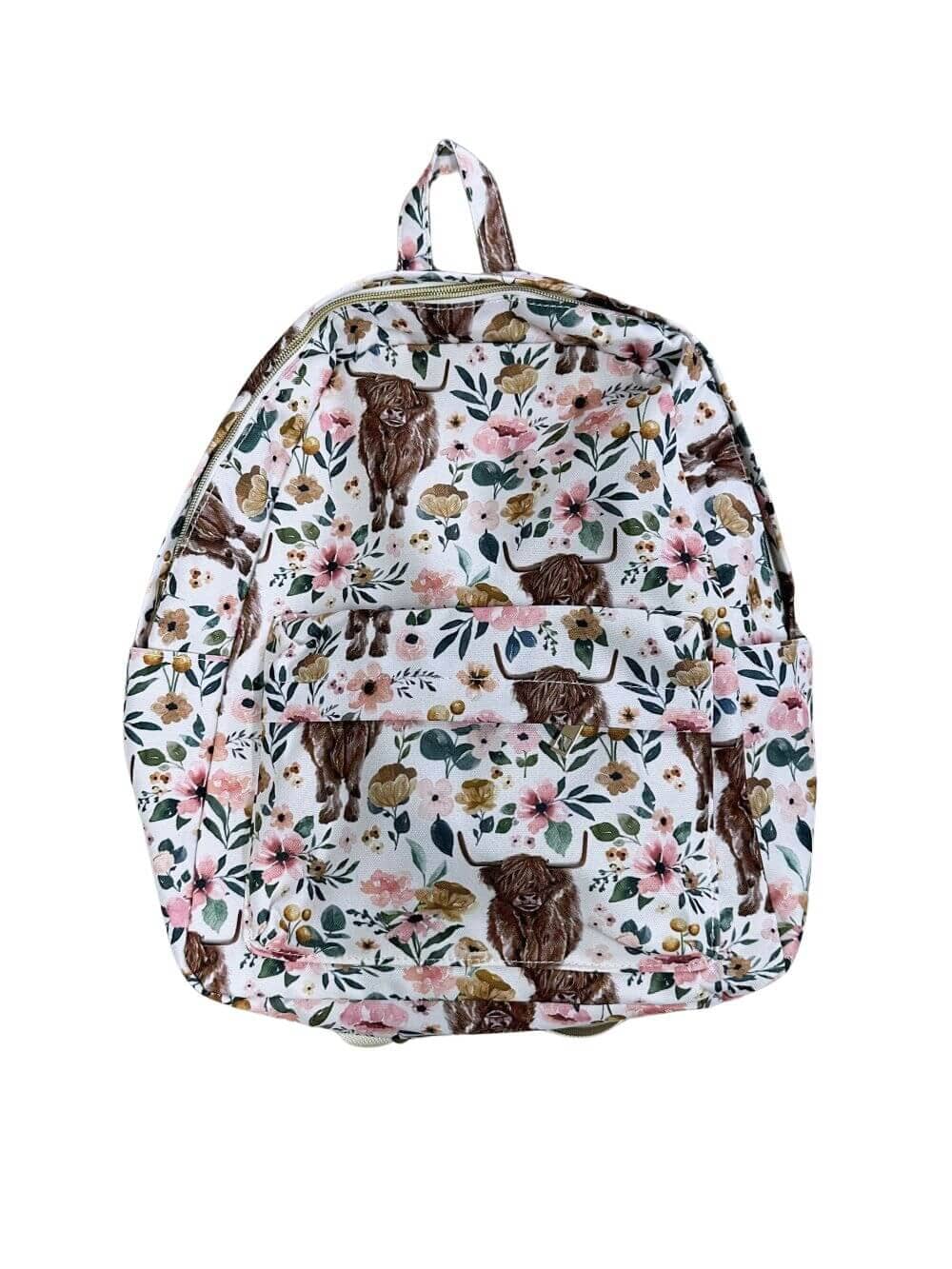 Highland Cow Kids' School Backpack - Sydney So Sweet