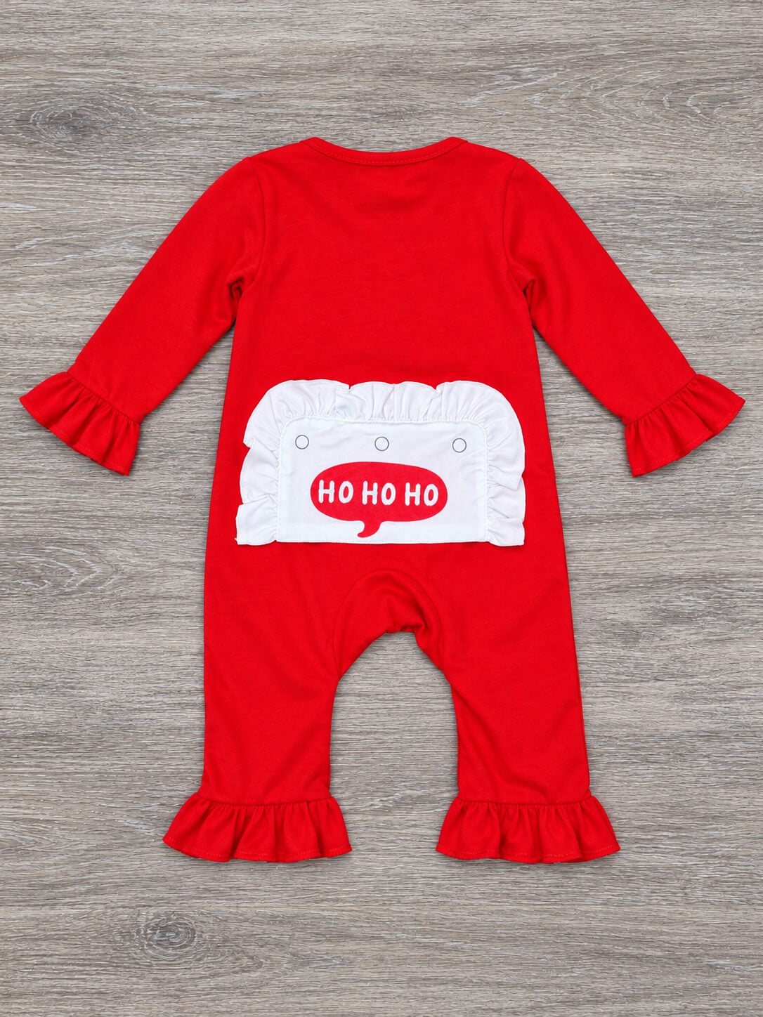 Ho Ho Ho Santa Baby Christmas Zip Up Baby Romper
