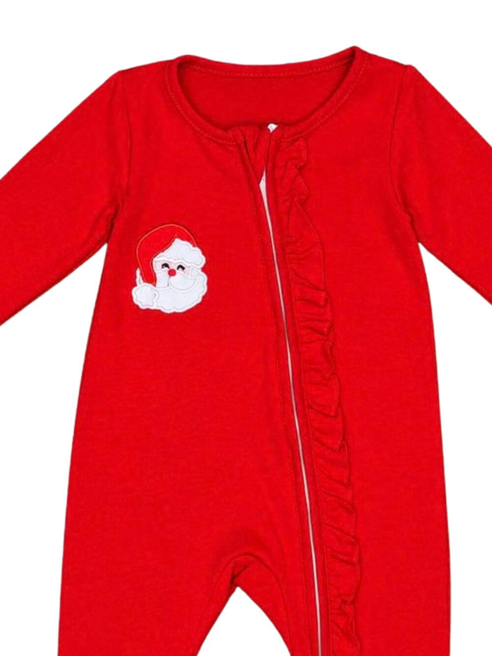 Ho Ho Ho Santa Baby Christmas Zip Up Baby Romper