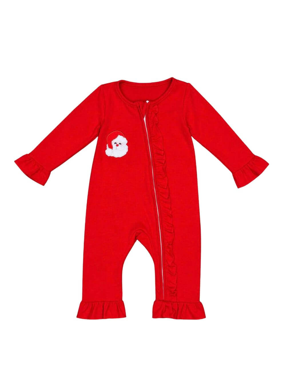 Ho Ho Ho Santa Baby Christmas Zip Up Baby Romper