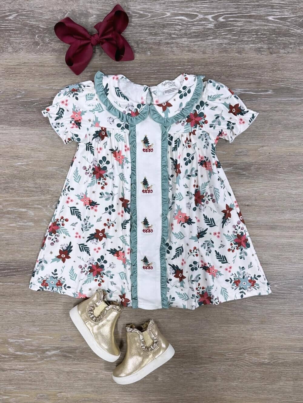 Short sleeve shop christmas dress