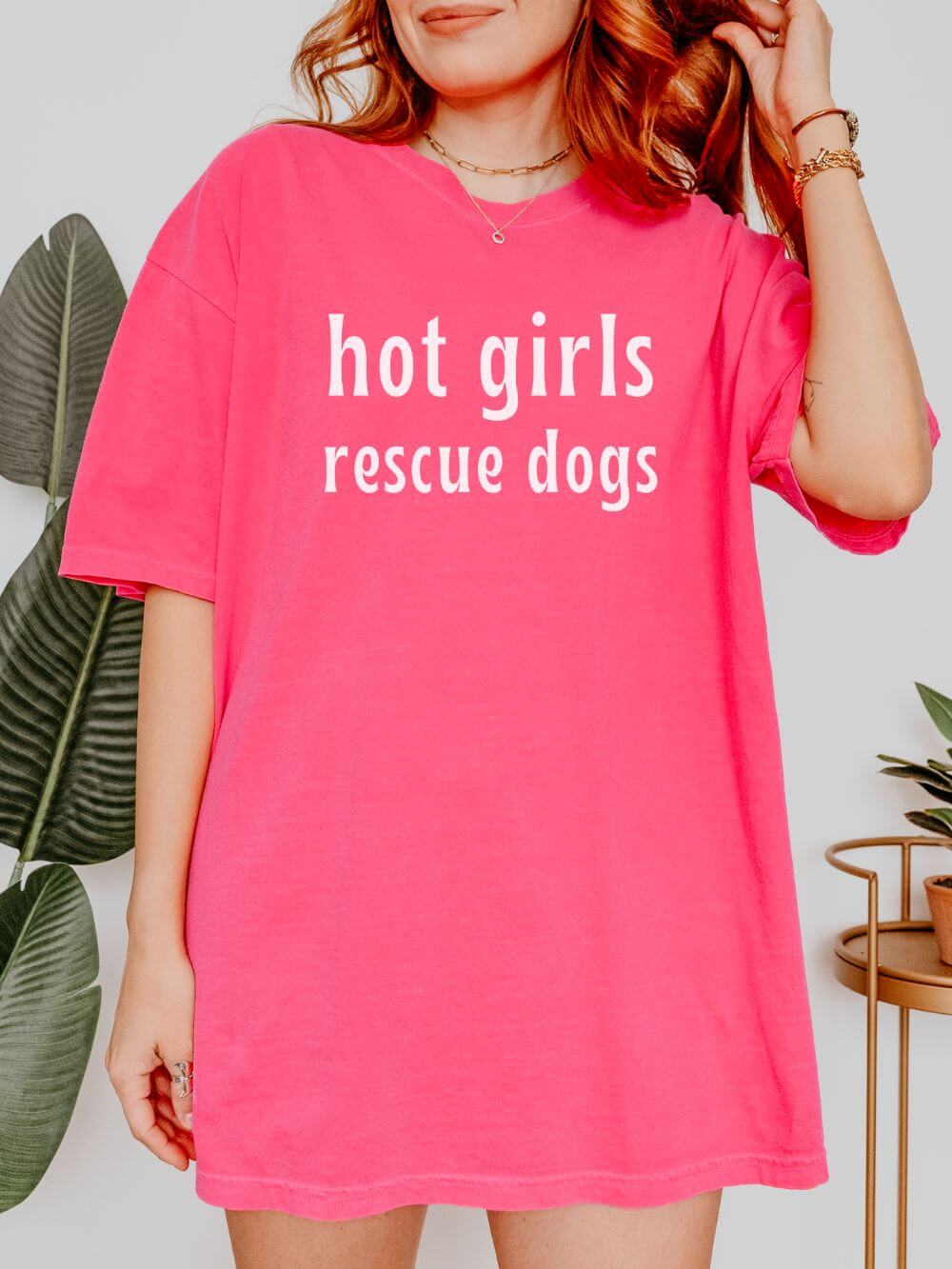 Hot Girls Rescue Dogs Comfort Colors Unisex Dog Mom T-Shirt - Sydney So Sweet