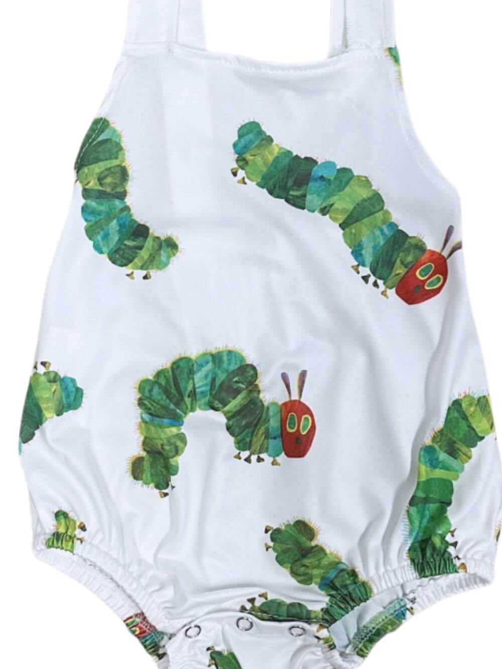 Hungry for Hugs Baby Caterpillar Sleeveless Romper - Sydney So Sweet