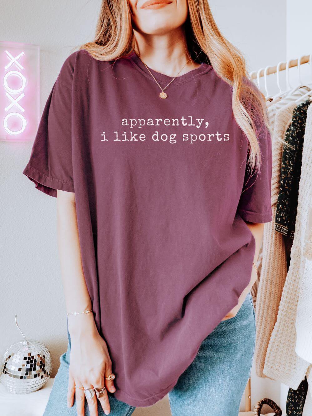 Apparently I Like Dog Sports Comfort Colors Unisex Dog Mom T-Shirt - Sydney So Sweet