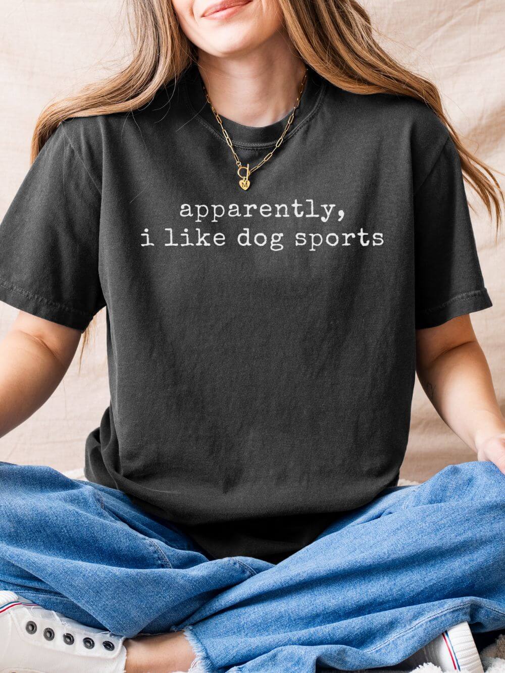 Apparently I Like Dog Sports Comfort Colors Unisex Dog Mom T-Shirt - Sydney So Sweet