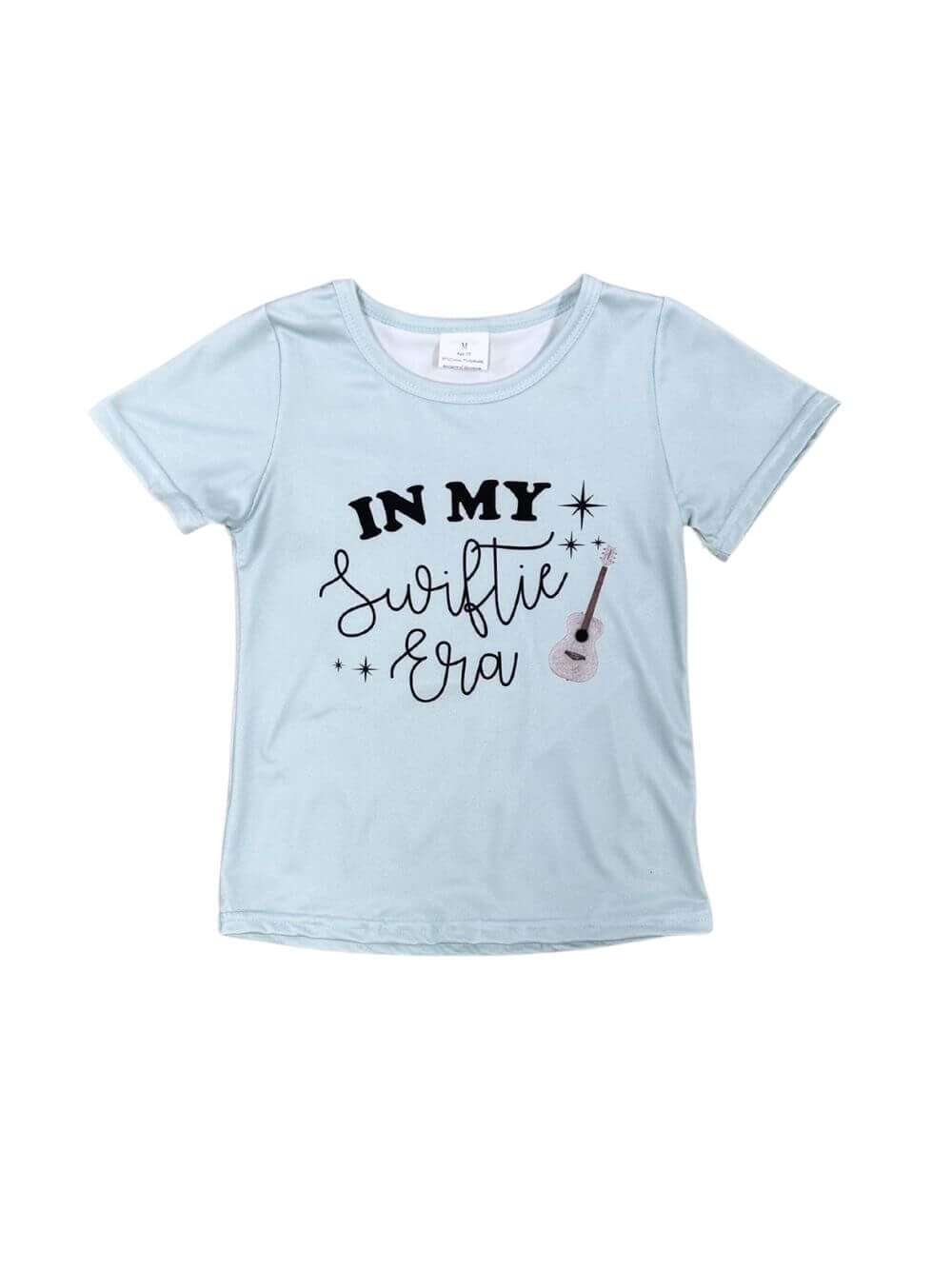 In My Swiftie Era Girls Light Blue Short Sleeve Shirt - Sydney So Sweet
