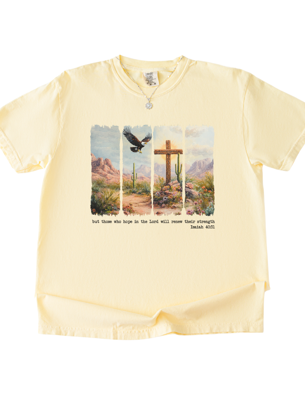 Those Who Hope in the Lord Isaiah 40:31 Christian Bible Verse Unisex Comfort Colors Graphic T-Shirt - Sydney So Sweet