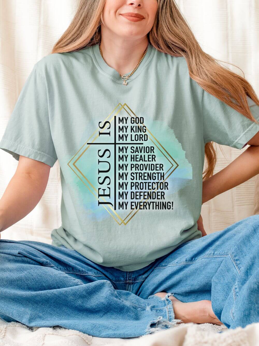 Jesus is My Everything Christian Graphic T-Shirt Unisex Short Sleeve Tee - Sydney So Sweet