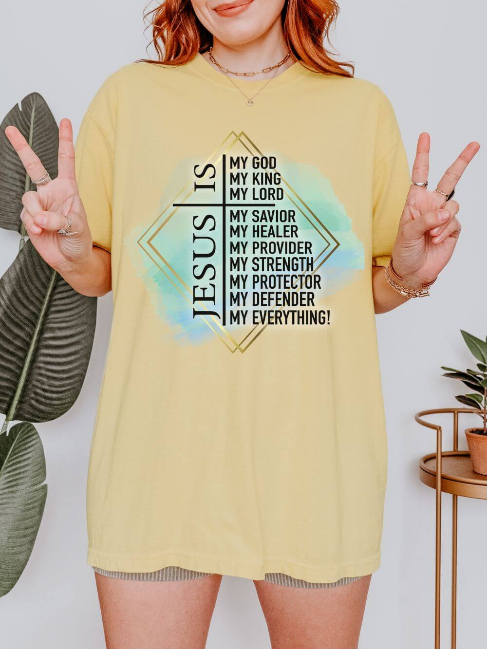 Jesus is My Everything Christian Graphic T-Shirt Unisex Short Sleeve Tee - Sydney So Sweet
