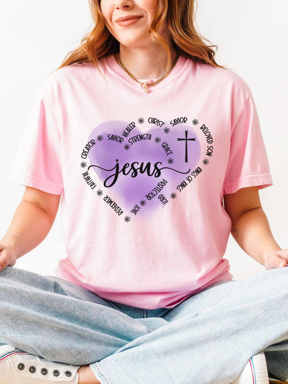 Jesus is King of Kings Christian Graphic T-Shirt Unisex Short Sleeve Tee - Sydney So Sweet
