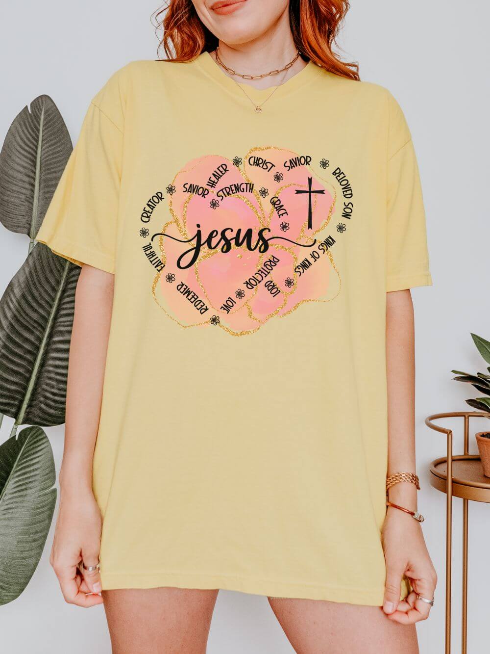 Jesus Strength & Grace Christian Graphic T-Shirt Unisex Short Sleeve Tee - Sydney So Sweet