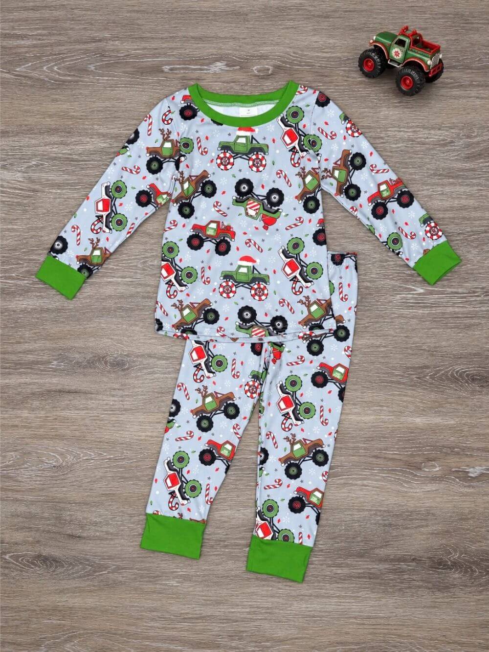 Jolly Monster Truck Kids Christmas Lounge Set