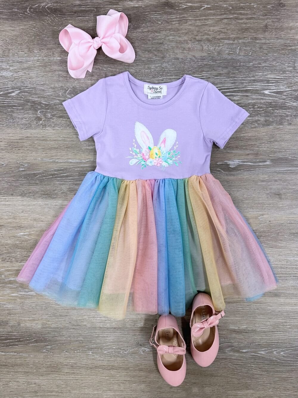 Little Honey Bunny Blue & Pink Polka Dots Girls Capri Outfit