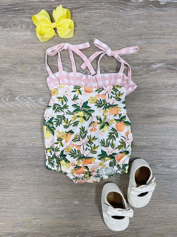 One of a Kind Item - Lemon Baby Romper Size 3-6 Months