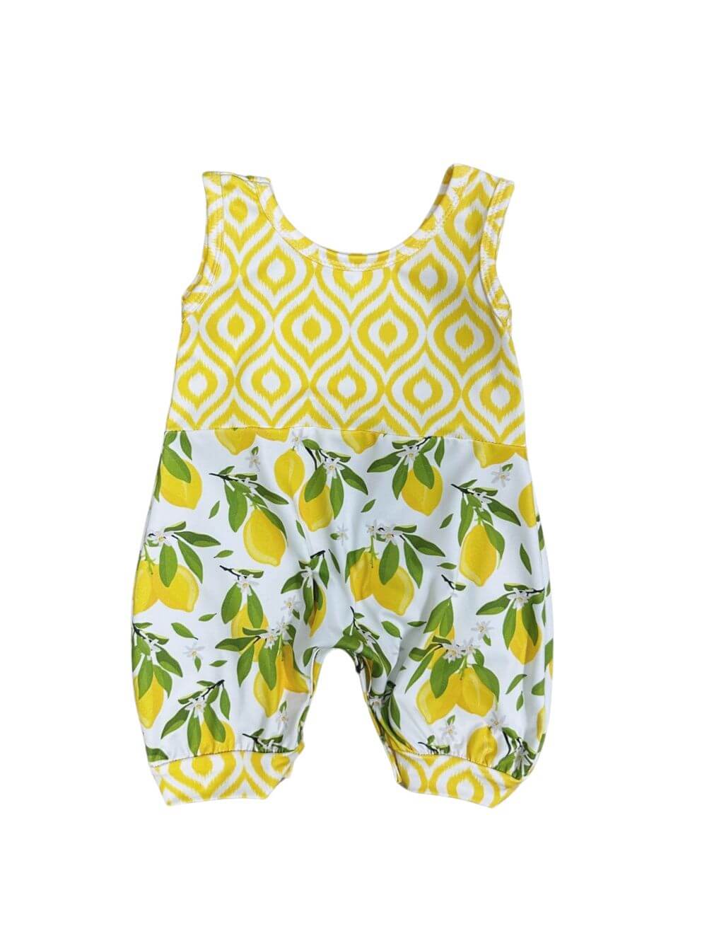 Lemon Drop Baby Bubble Romper - Sydney So Sweet